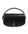 Saint Laurent Ysl Flap Crossbody Bag In Leather In Black