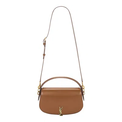 Pre-owned Saint Laurent Voltaire Shoulder Bag 'fox' | Brown | Women's Size Onesize