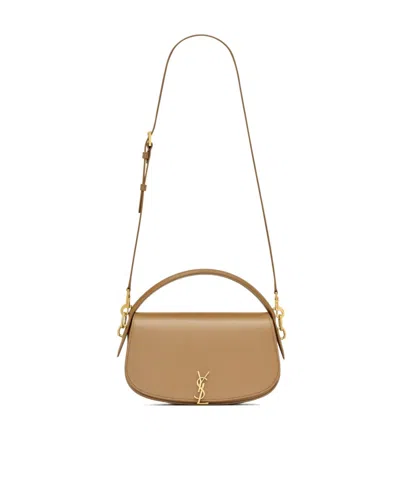 Saint Laurent Voltaire Shoulder Bag In Nude