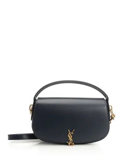 SAINT LAURENT VOLTAIRE SHOULDER BAGS BLUE