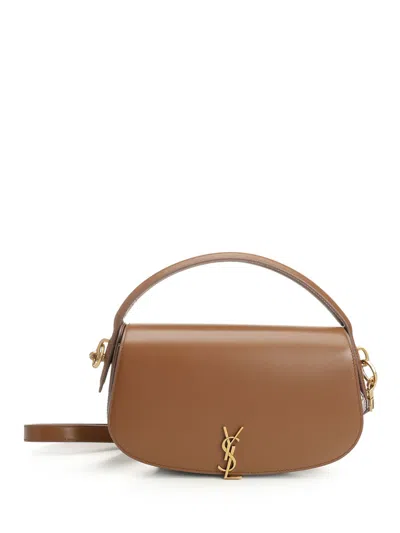 Saint Laurent Voltaire Shoulder Bags Brown