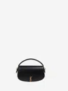 Saint Laurent Voltaire Bag In Box Leather In Black
