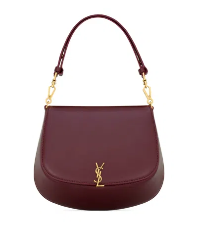 Saint Laurent Voltaire Top-handle Bag In Burgundy