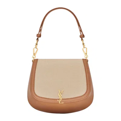 Pre-owned Saint Laurent Voltaire Top Handle Bag 'desert Dust/brick' | Brown | Women's Size Onesize