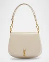 Saint Laurent Voltaire Top-handle Bag In Smooth Leather In Crema Soft