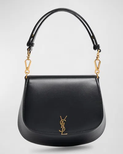 SAINT LAURENT VOLTAIRE TOP-HANDLE BAG IN SMOOTH LEATHER
