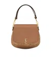 Saint Laurent Voltaire Top Handle In Osier In Brown