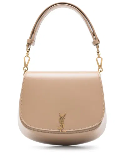 Saint Laurent Voltaire Tote Bag In Brown