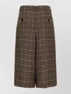 Saint Laurent Silk And Cashmere Pants Skirt In Multi