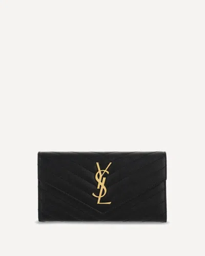 Saint Laurent Wallet In Black