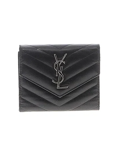 Pre-owned Saint Laurent Wallet In Black