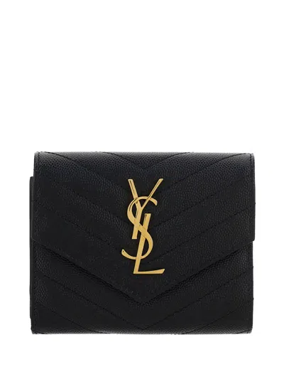 Saint Laurent Wallet In Nero