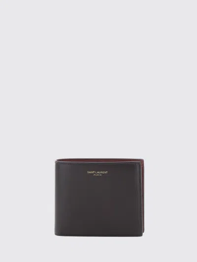 Saint Laurent Wallet Men In Burgundy