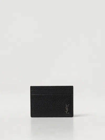 Saint Laurent Wallet Men  In Black