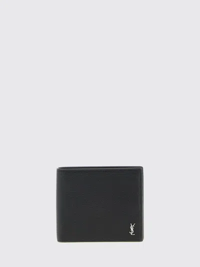 Saint Laurent Wallet Men  In Black