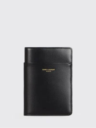 Saint Laurent Wallet Men  In Black