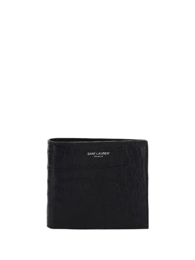 Saint Laurent Wallet In Nero