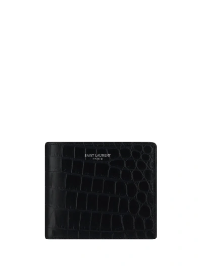 Saint Laurent Wallet In Black