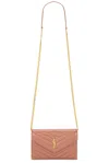 Saint Laurent Wallet On Chain Bag In Coral Paradise