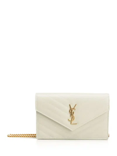 Saint Laurent Wallet On Chain Small Leather Goods Black