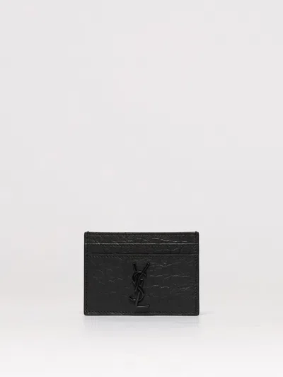 Saint Laurent Wallet Men  In Black