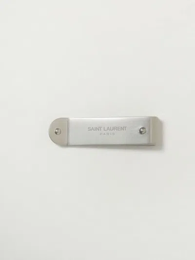 Saint Laurent Wallet  Men Colour Silver