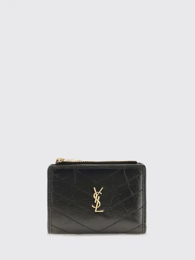 Saint Laurent Wallet Woman Color Black