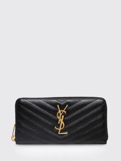 Saint Laurent Wallet Woman Color Black