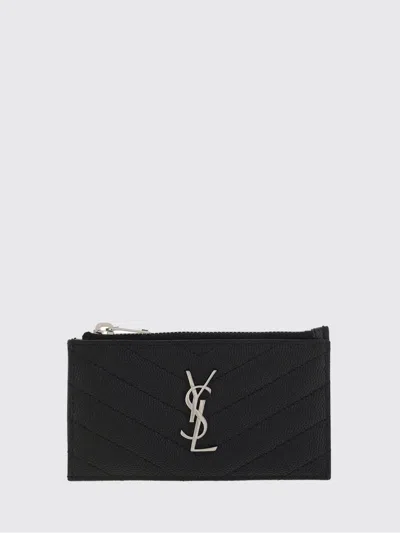 Saint Laurent Wallet Woman In Purple