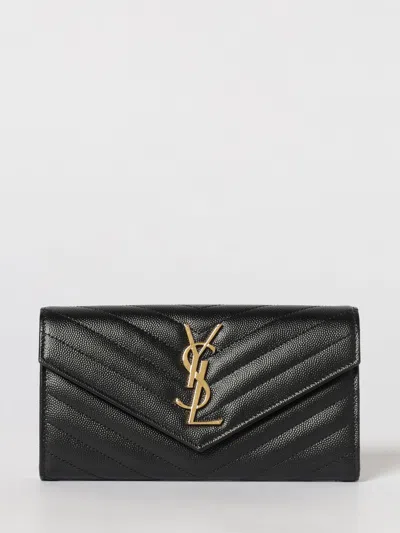 Saint Laurent Wallet Woman  In Black