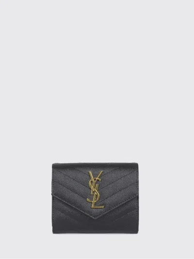 Saint Laurent Wallet Woman  In Black