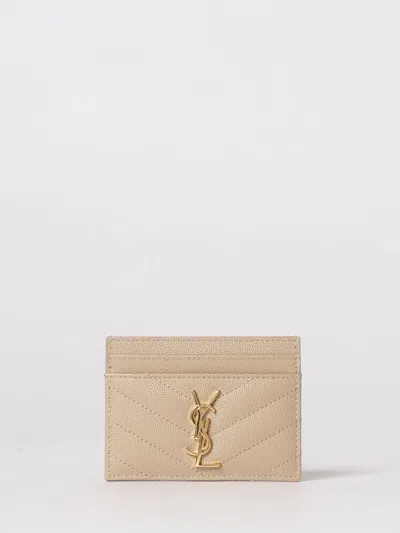 Saint Laurent Wallet Woman  In Sand