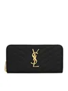 Saint Laurent Monogram Zippered Wallet
