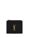 Saint Laurent Quilted Leather Zippered Wallet