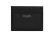 Saint Laurent Black Leather Cardholder
