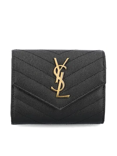 Saint Laurent Wallets In Black