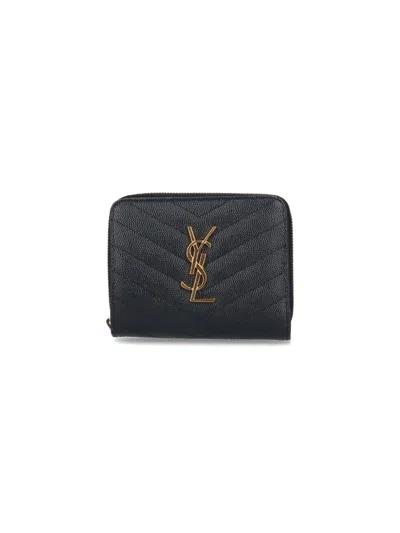 Saint Laurent Wallets In Black