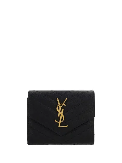 Saint Laurent Wallets In Black