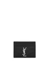 Saint Laurent Ysl Pcc Cardholder In Black