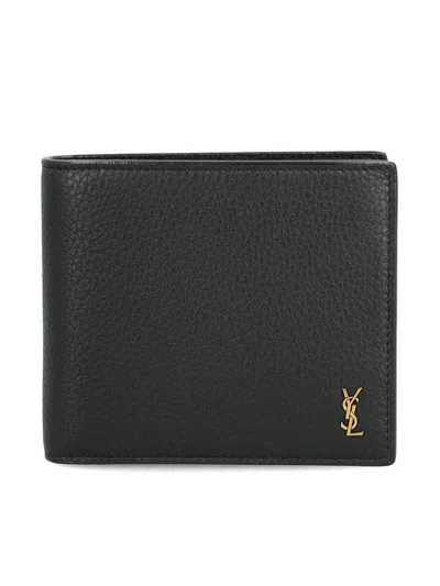 Saint Laurent Wallets In Black