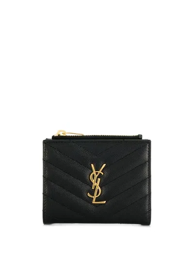 Saint Laurent Wallets In Black