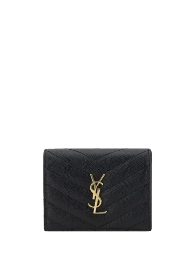 Saint Laurent Wallets In Black
