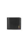 Saint Laurent Logo Wallet In Black