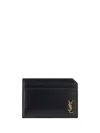 Saint Laurent Logo Classic Card Holder In Black