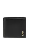 Saint Laurent Clean Lines Bi-fold Horizontal Wallet In Black