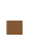 Saint Laurent Debossed-logo Leather Wallet In Fox
