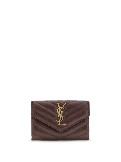 Saint Laurent Wallets In Brown