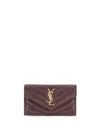 Saint Laurent Wallets In Burgundy