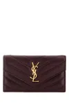 Saint Laurent Wallets In Burgundy