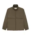 Saint Laurent Water-repellent Windbreaker Jacket In Green